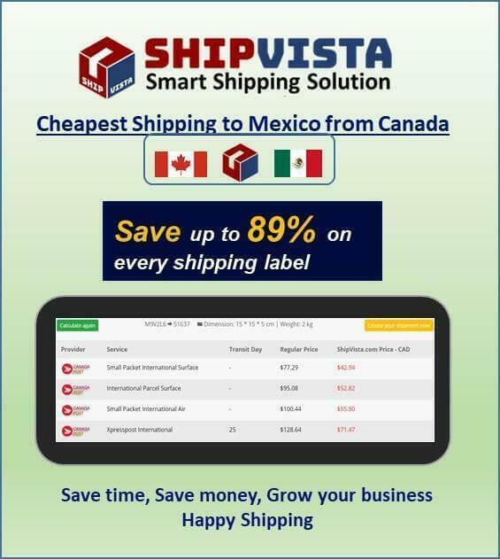 Cheapest Shipping Rates for sending package to Mexico